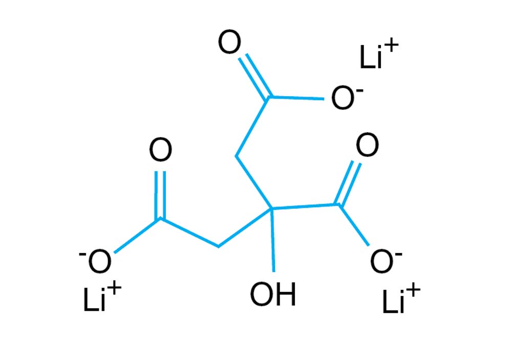 Lithium citrate tribasic tetrahydrate